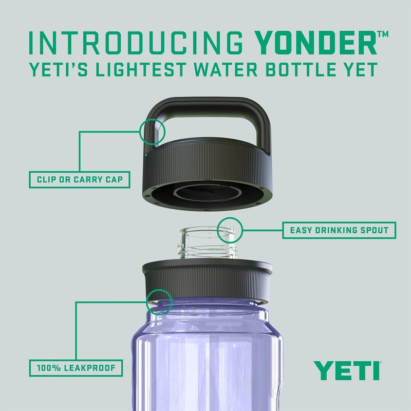 YETI Yonder Water Bottle with Yonder Chug Cap, Lightweight, Leakproof and BPA-Free - Image 1